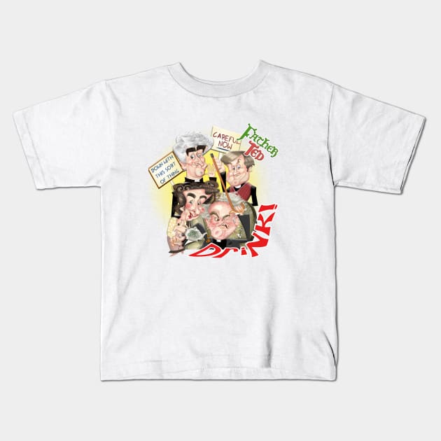 Father Ted Kids T-Shirt by Sarah Bailey TV Cartoons